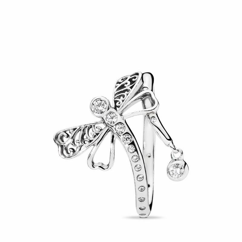 Pandora Dreamy Dragonfly Stackable Ring NZ, Sterling Silver (297385-ZUK)